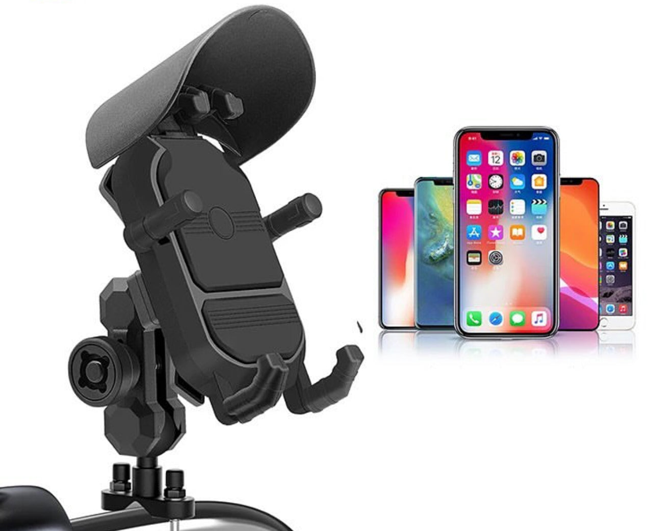 PhoneHolder with sunshade